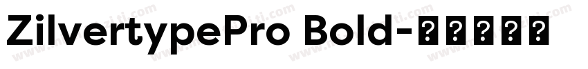 ZilvertypePro Bold字体转换